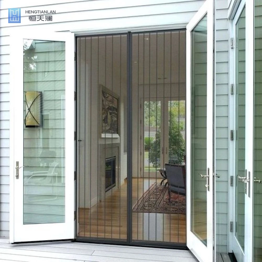 Hot sale polyester Magnetic Mosquito Net Decorative Door Curtain Screen Fly Screen Door Window Curtain
