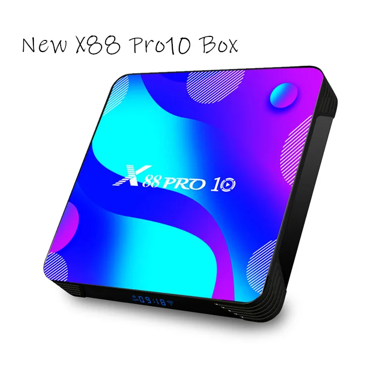 Top Android 10.0 Set Top Box for Smart TV X88 Pro 10  IPTV Box 4K HDR Resolution with 2.4G 5G Wifi