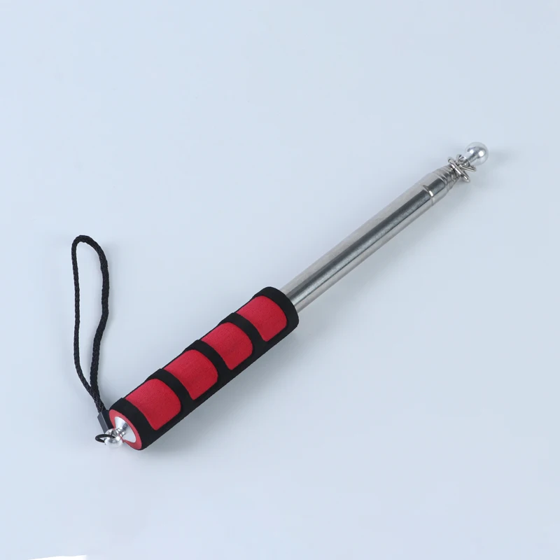 telescopic  flagpole Stainless Steel Guide flagpole Travel Marchers Flag Banner eaching Pointer for Tour Guides Group Teacher