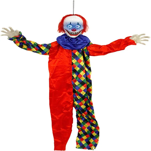 
 Halloween Animated Hanging Decoration Life-size Peeping Clown Halloween Party Animatronic Prop  