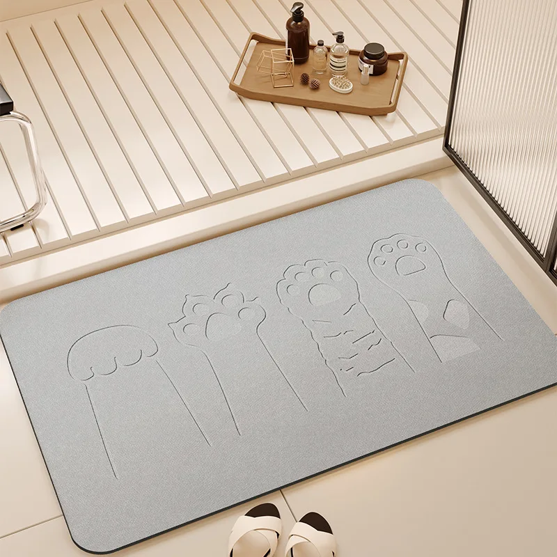 Lifestyle Water Absorbent Quick Drying Eco-Friendly Multi Colors Stone Bath Mat For Bathroom