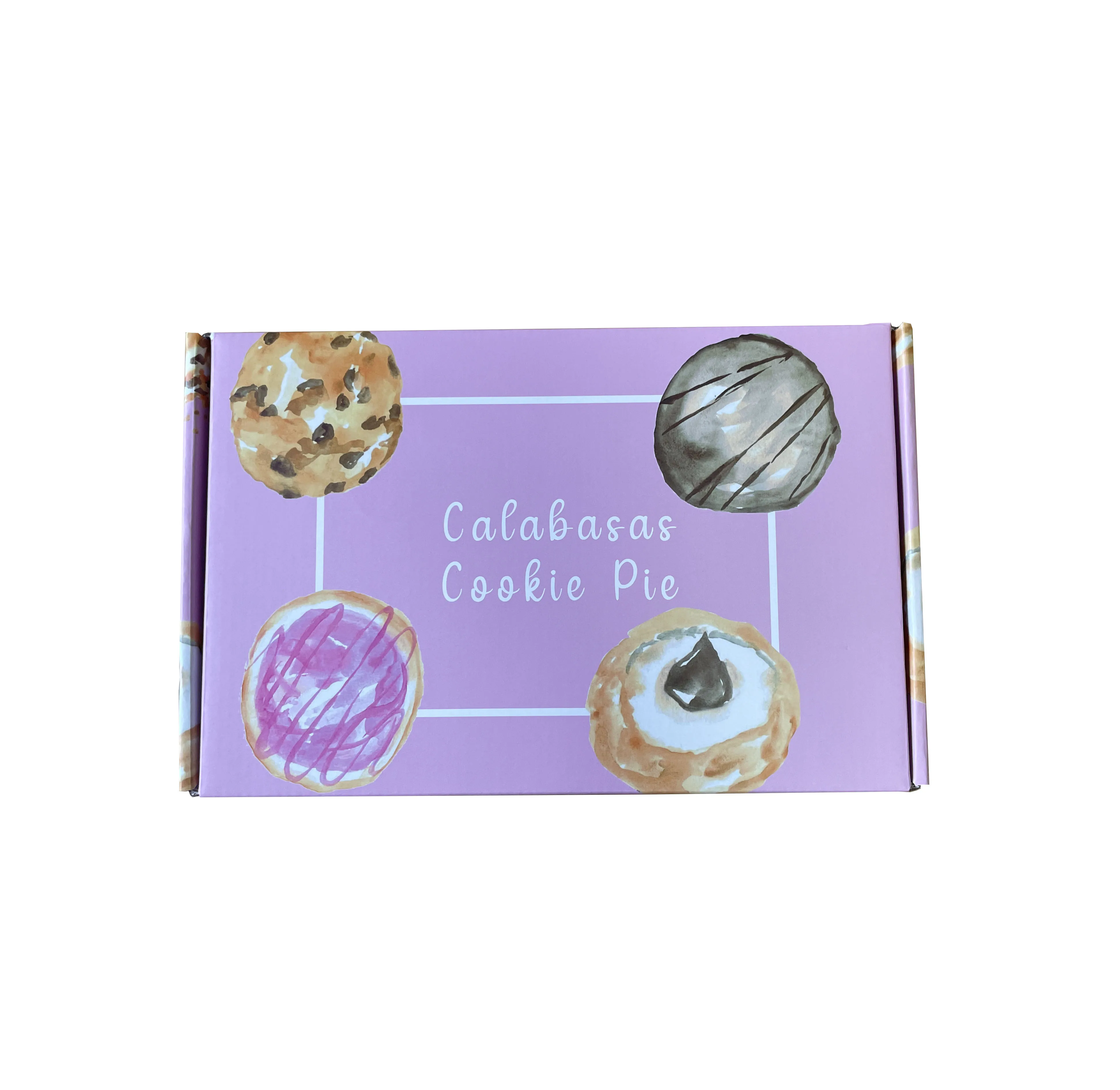 New Design Wholesale Reasonable Good Price Wholesale Custom Cardboard Printed Logo Pink Paper  Cookie Box