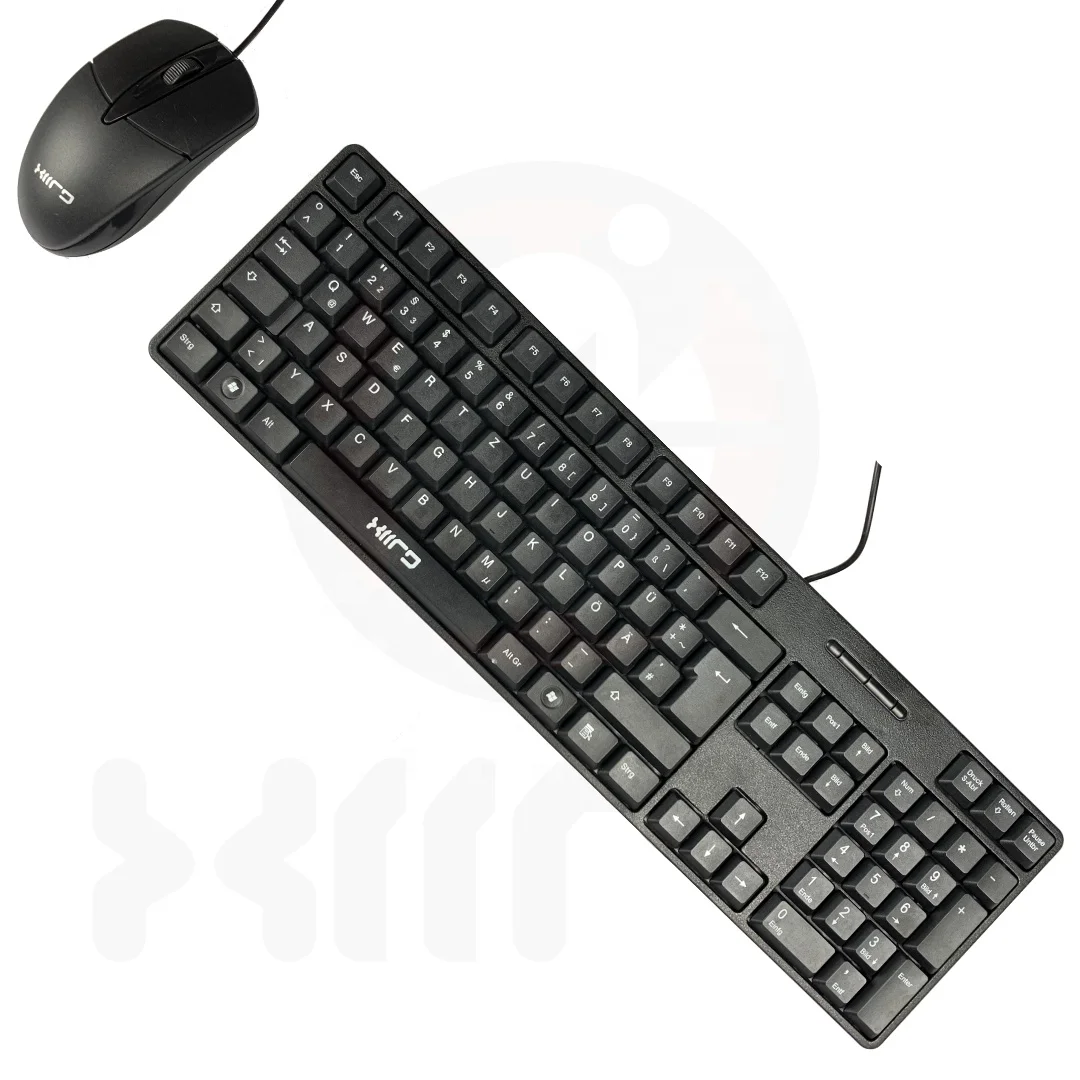 Keyboard And Mouse Set Office Keyboard Usb Wired Led Backlit  Desktop Keyboard Mouse Combo