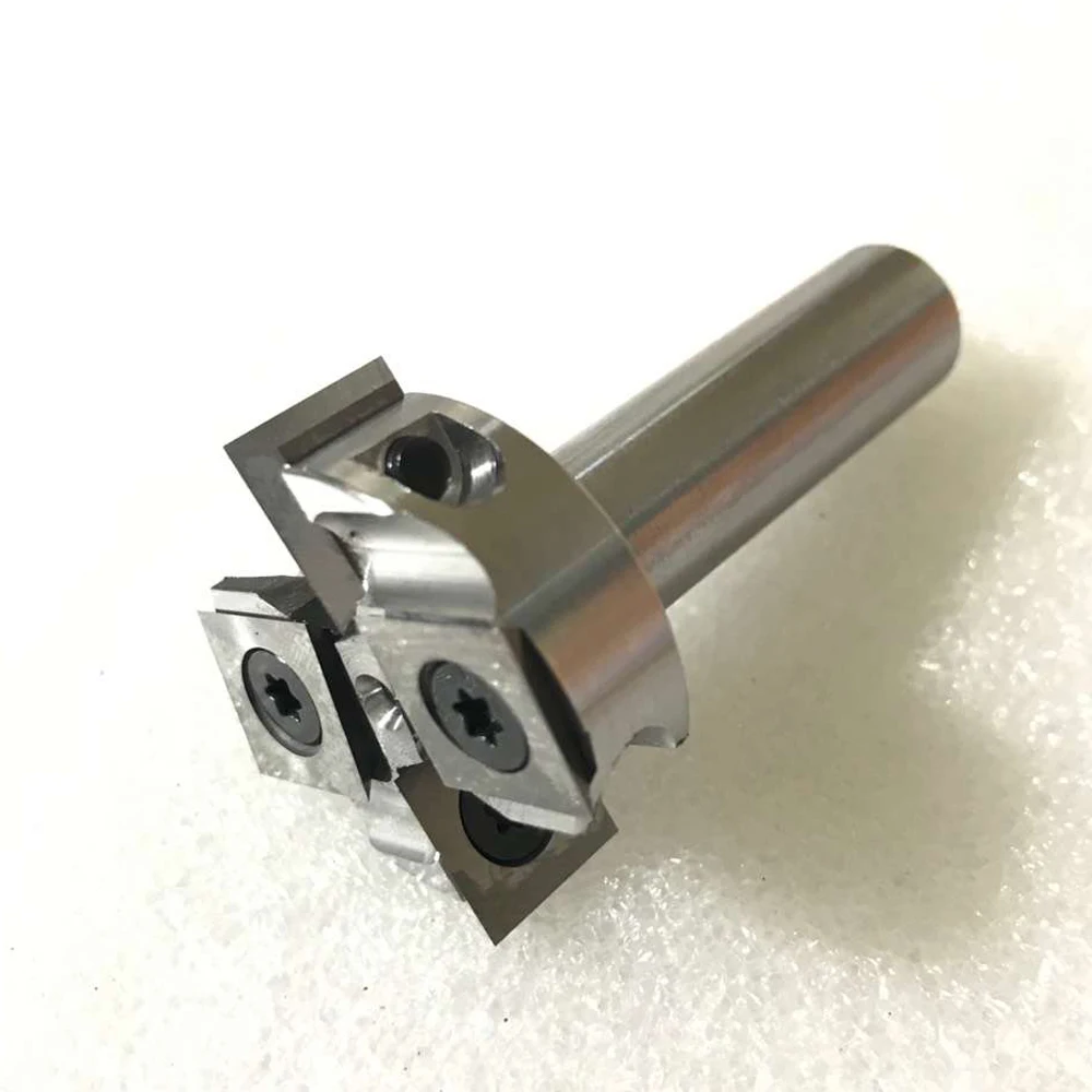 LIVTER replaceable insert blade spoilboard 1-1/2' Dia. x 1/2' H x 1/2' Shank face milling cutter surfacing router bit