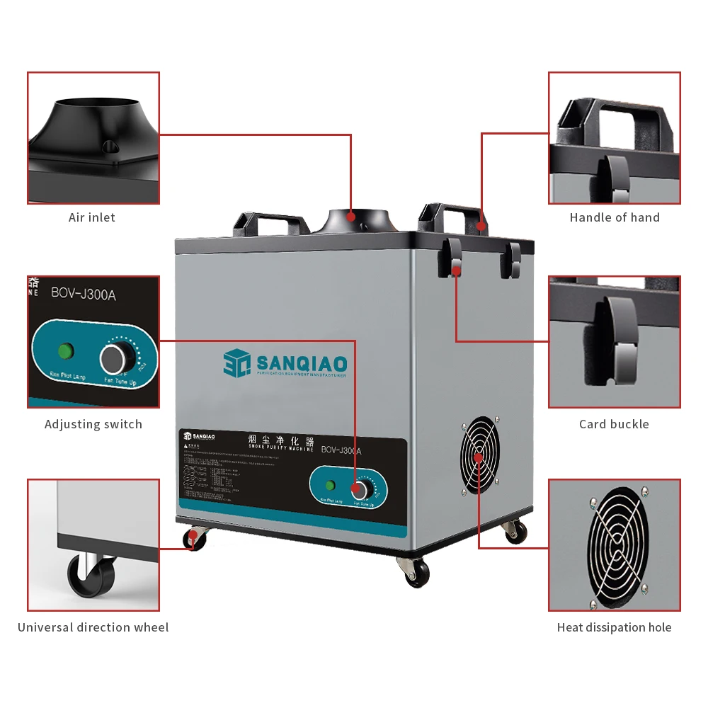 Smoking Equipment Filtering Laser Machine Smoke Purifier for Telephone Maintenance Welding Smoke Purifier