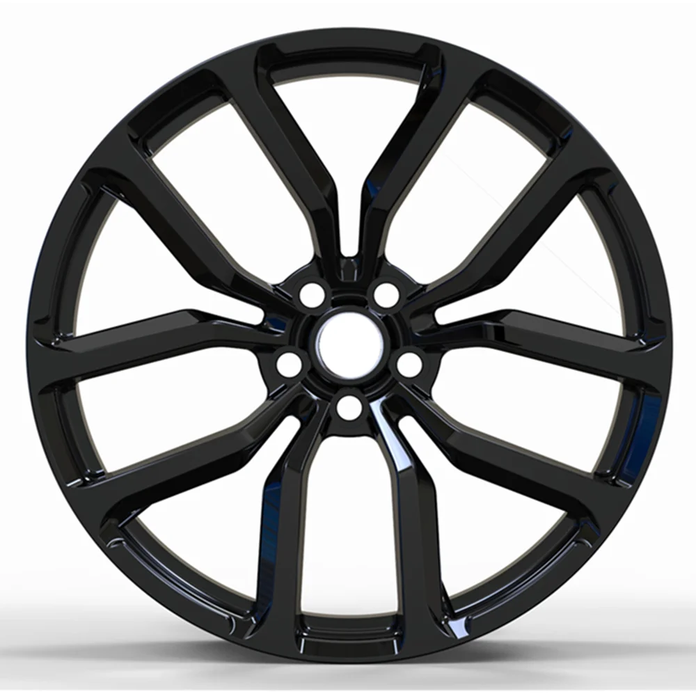 20 21 22 inch forged wheels gloss black 6061T alloy wheels for Land Rover 5x120 5x108 car wheels