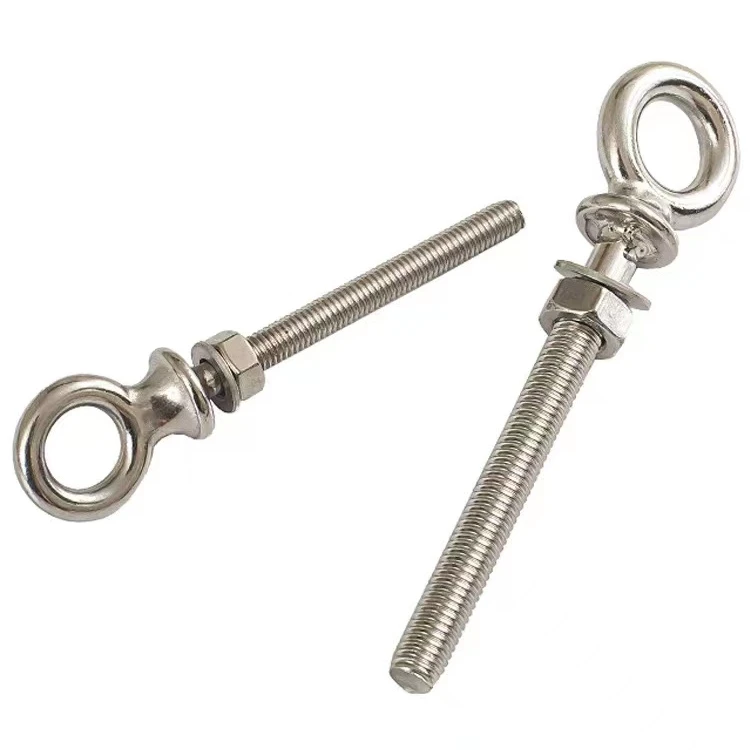 GB825 High Strength Stainless Steel Eye Bolt With Nuts and Washers for