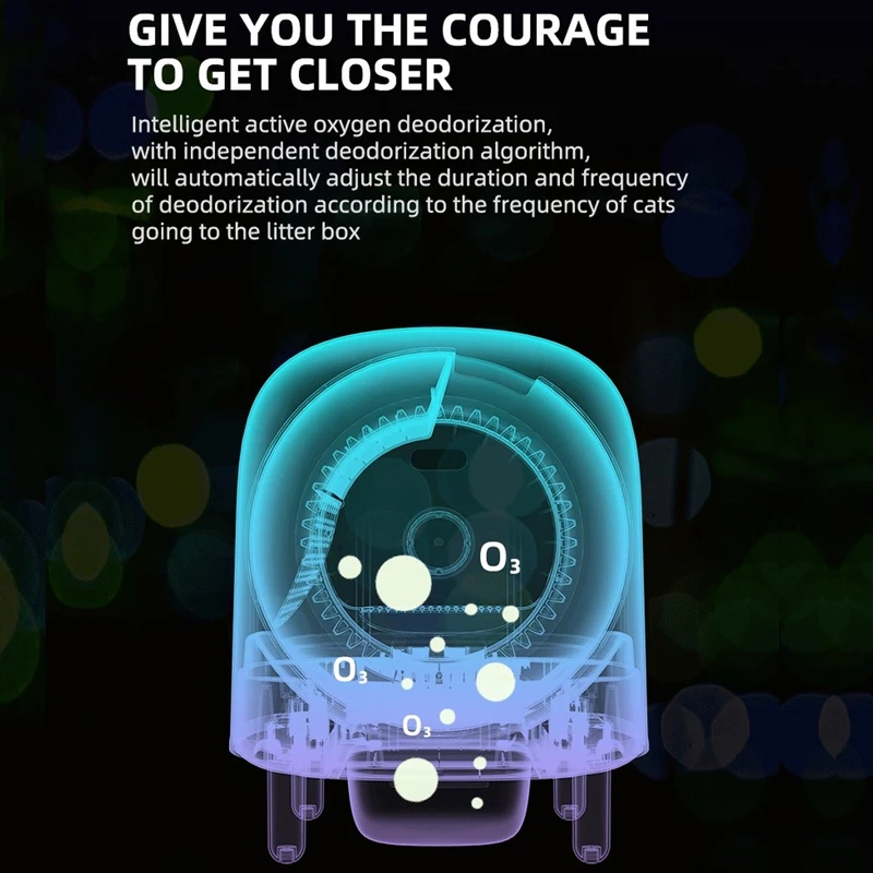 6L Electronic Pet Cat Litter Box Automatic Self Cleaning Semi-closed Petree Cat Tray Pet Toilet Smart APP Control Pet Supplies