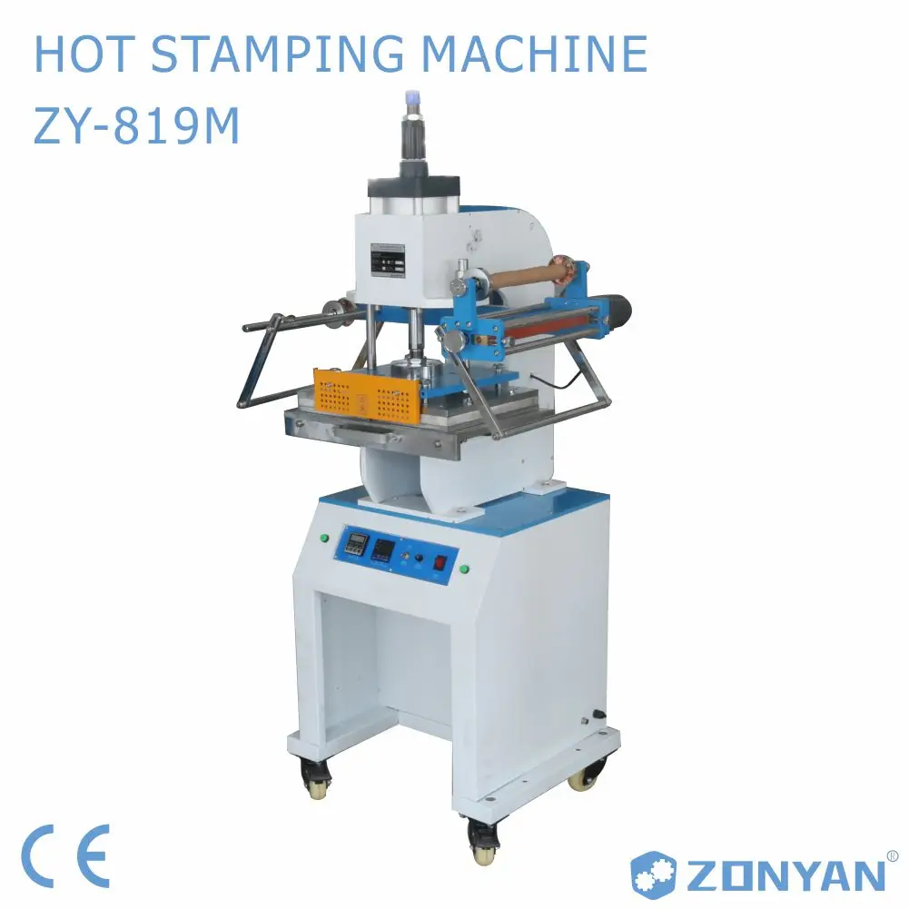 Hot Foil Stamping Machine Motor New Product 2020 Heat Press Machine Provided 220V CE Certificate Letterpress Automatic ZY-819M2
