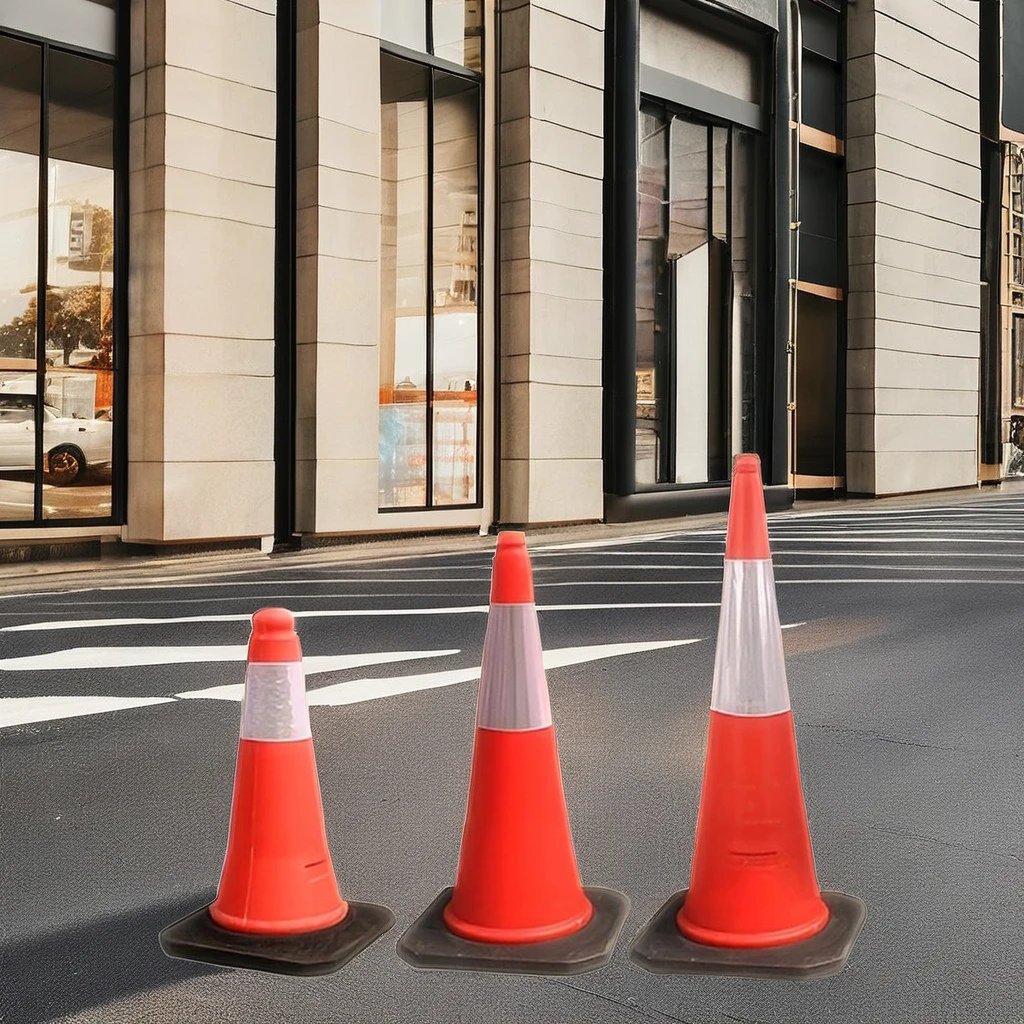 High Visibility 100cm PE Traffic Cone Enhanced Safety Measures for Improved Security & Protection