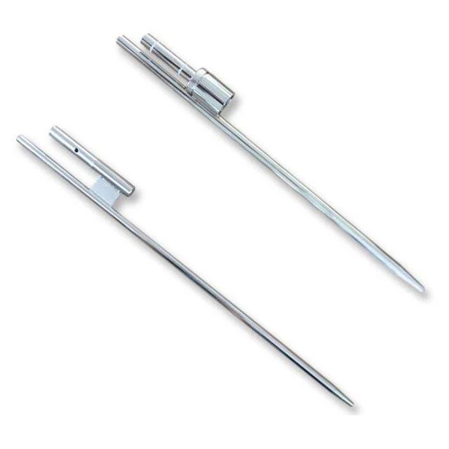 Outdoor flag pole ground spike pin base flying banner light weight base