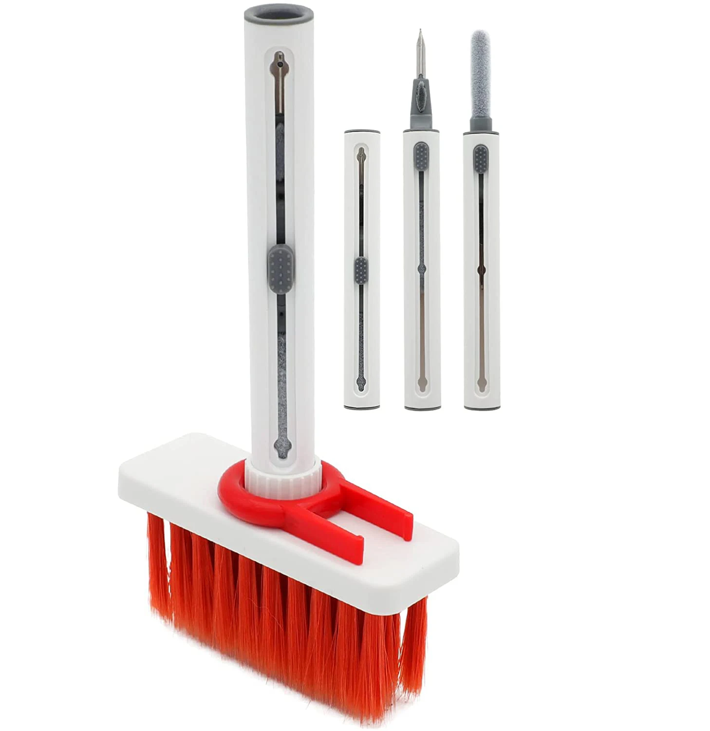 Amazon Hot Selling 5 in 1 Keyboard Dust Removal Cleaning Brush Multifunctional earphones earbuds Dirt Cleaning Brush