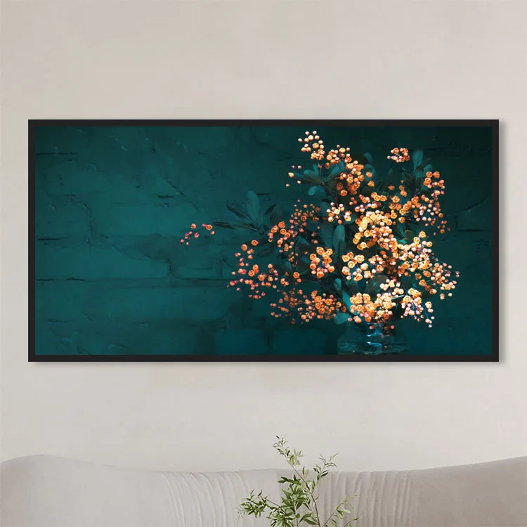 Modern Wall Art Decoration 3d Textured Abstract Flower Wall Pictures Large Oil Painting For Living Room