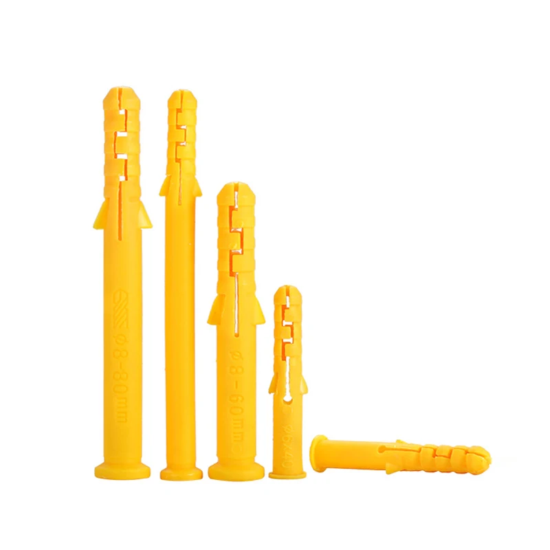 Yellow Self Drilling Drywall Plastic Anchors Nylon Plastic Toggle Anchor