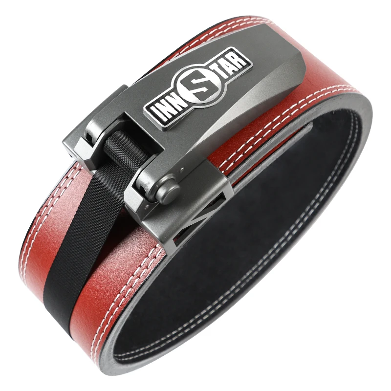 INNSTAR 2023 New Design Custom Leather Weightlifting Belt Powerlifting Belt