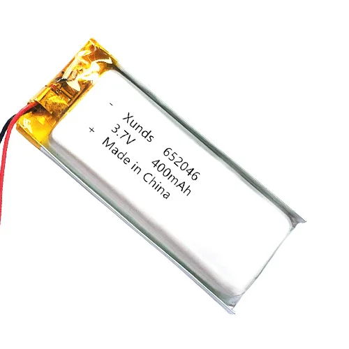lithium polymer battery  400 mah 3.7v MP4 batteries lithium ion battery  652046