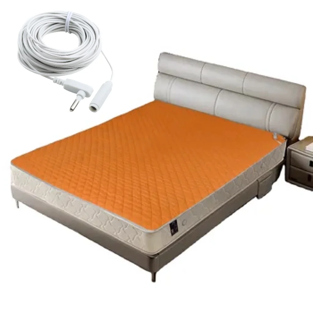 Orange color Earthing mattress King Queen silver bed mattresses US size no including grounding cord