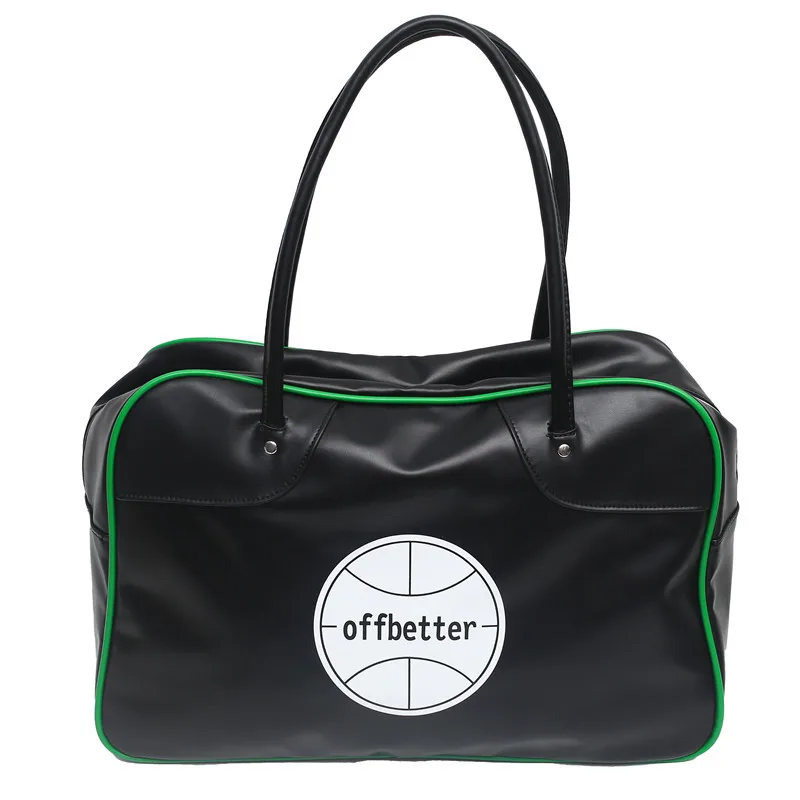 2022 new fashion soft leather portable fitness bag men and women sports leisure yoga travel bags college students shoulder bag