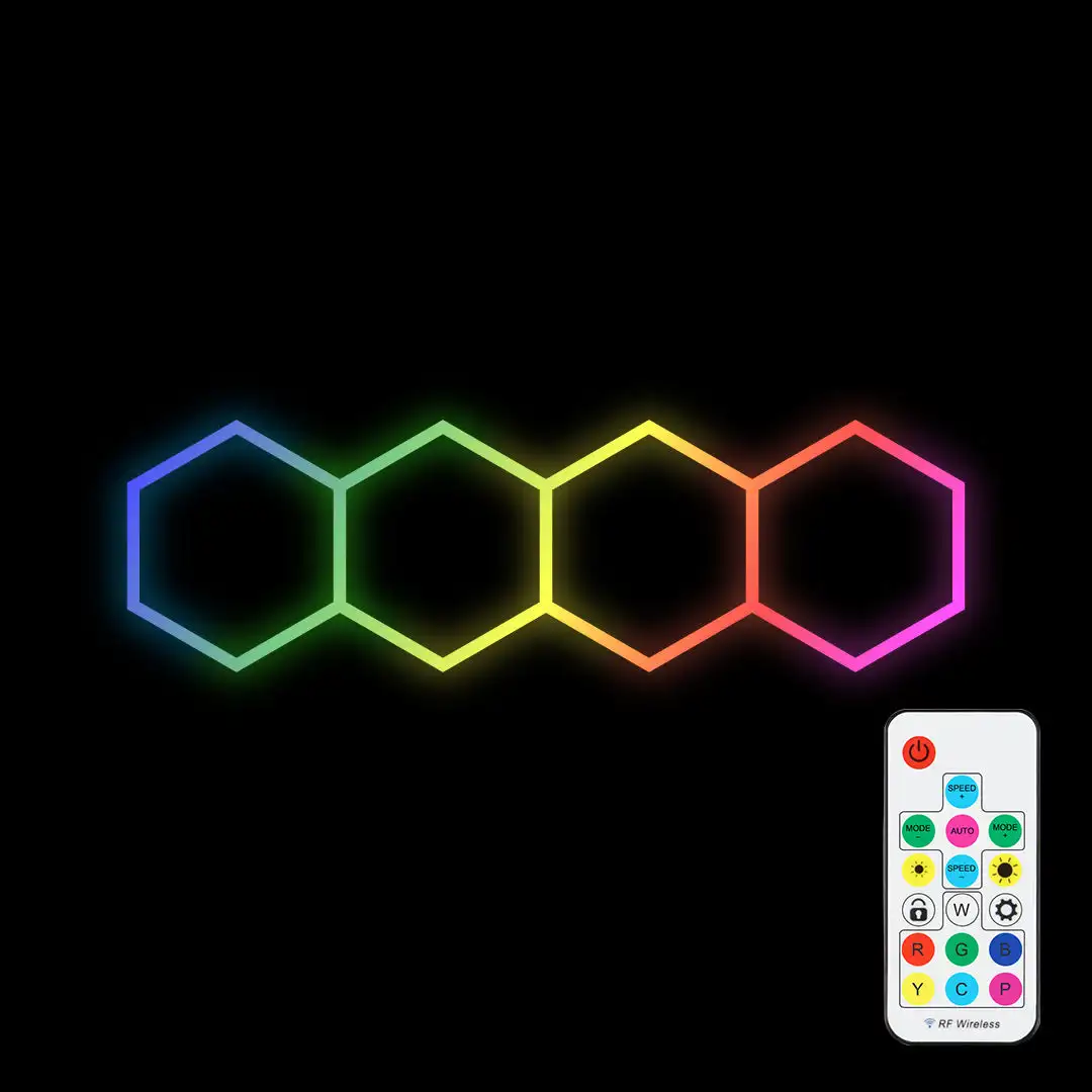 Профессиональный производитель современный шестигранный Rgb светодиодный светильник для клуба спортзала бара RGB огни украшения