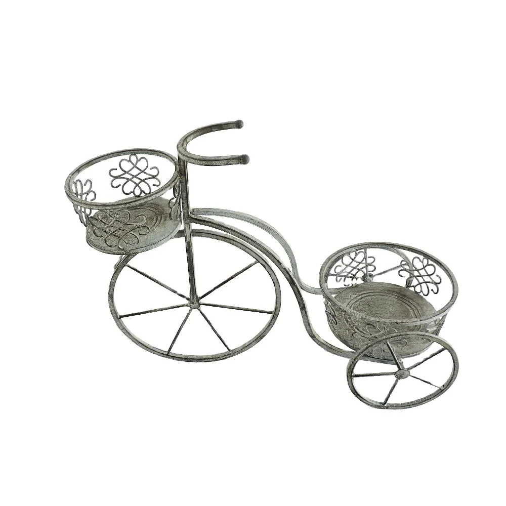 Home Outdoor bicycle White Metal Flower Wedding Decor Display Stand