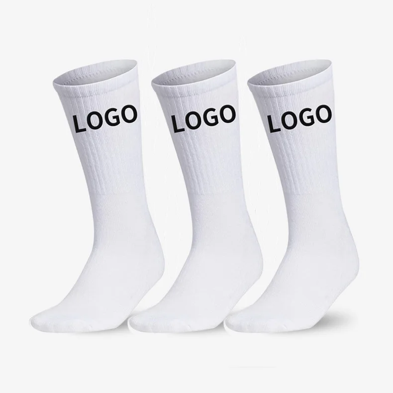 Custom Logo High Quality Man Sport Knee High Sock 3 pairs Diabetic Adult Ladies Mens Crew Men Sport Socks Cartoon Business Socks