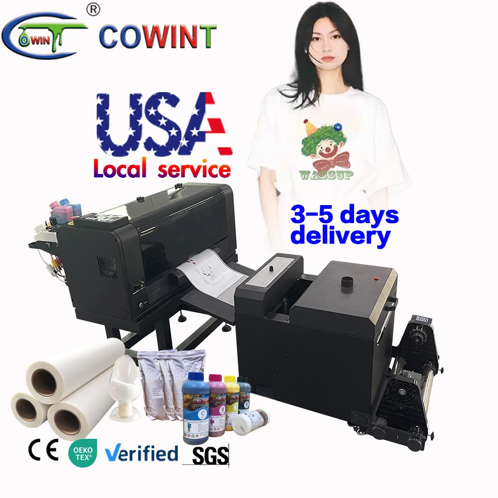 cowint 12 inch dual heads dtf printer printing machine inkjet printer a3 size dtf printer for clothes printing Customization