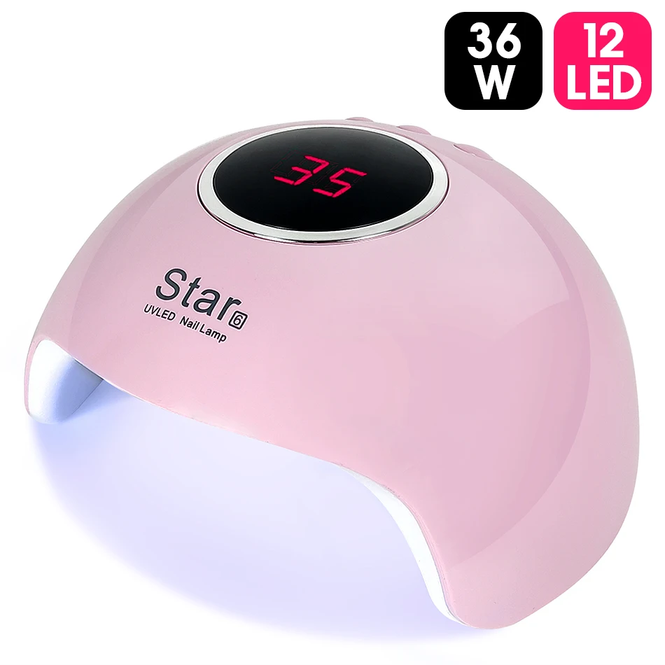 new product uv led lamp with timer nail gel lamps 24W sun uv lamp lights digital nail art machine nail polish gel dryer