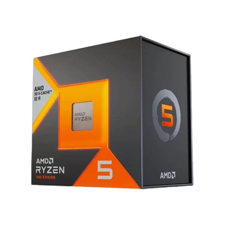 New AMD Ryzen 5 7600X3D 6-Core 12-Thread CPU Game Processor Supports X670/B650 Motherboards for Desktop Use