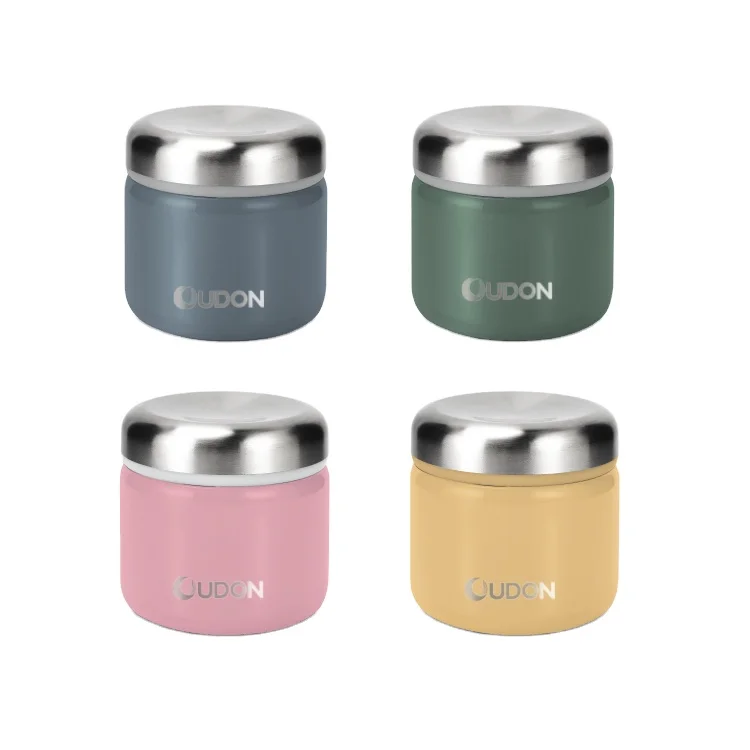 Eco-friendly 270ml Easy To Carry Vacuum Insulated Food Container Stainless Steel Food Flask
