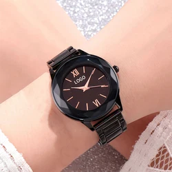 new fashion watches women wrist luxury rose gold starry sky steel band trendy quartz watch for woman watch