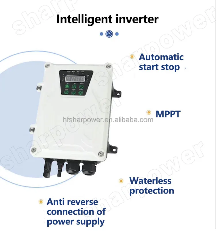 SHARPOWER agricultural heavy duty 3 4 inch  no battery  solar system river water pump for agriculture