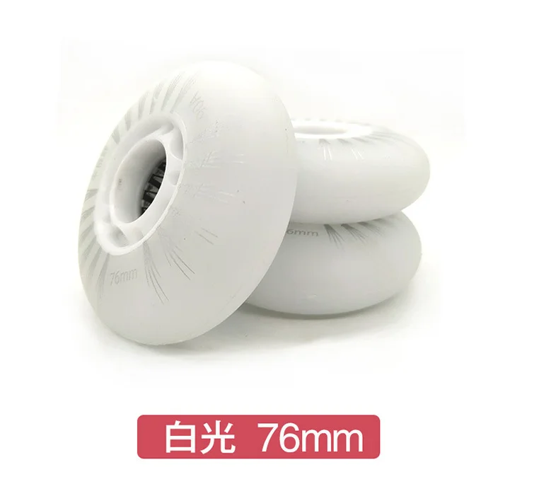 
Good quality PU inline skates LED wheel flashing wheel 80mm roller skates wheels 