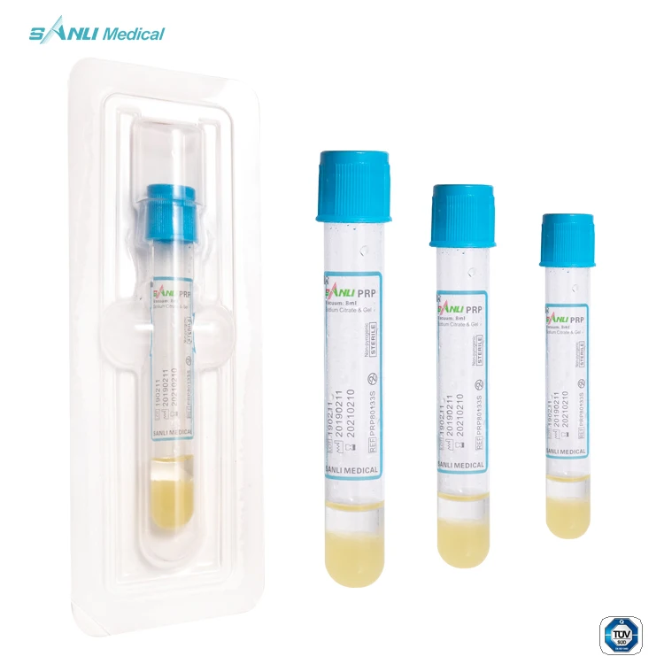 PRP collection tubes ACD HA sodium citrate and gel CE