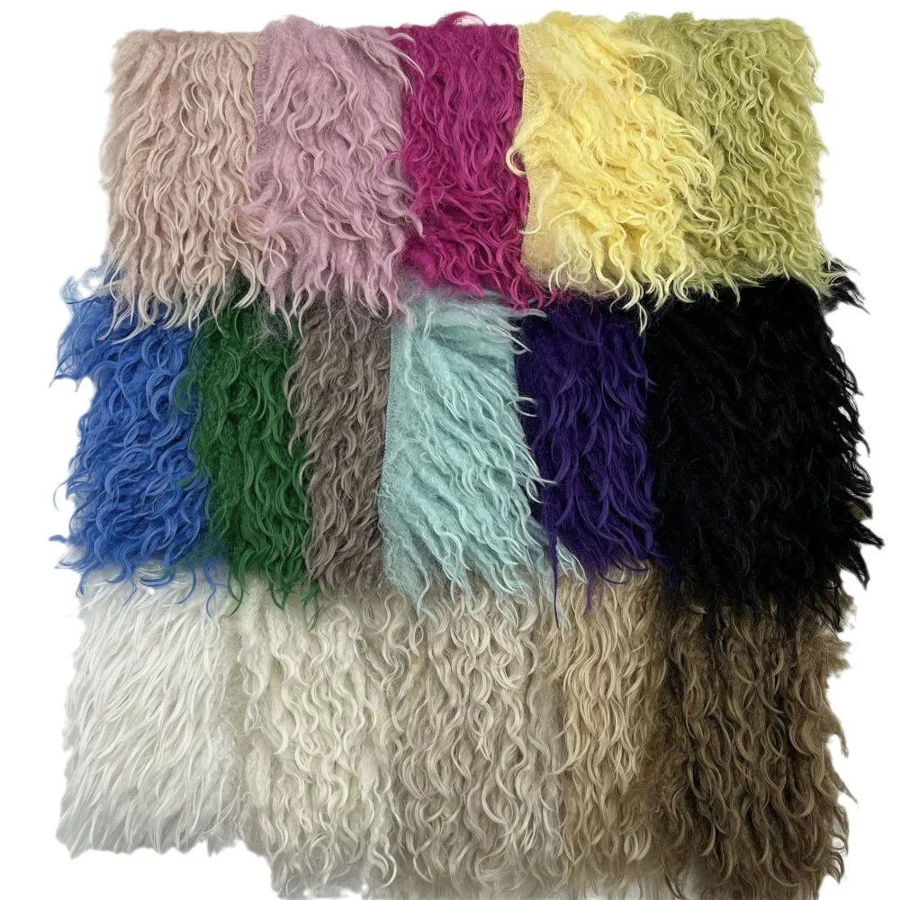 New Arrivals 6CM Faux Fur Beach Tassel 100% Polyester Shaggy Clothing Coat Sofa Plush Toys Fur Fabrics