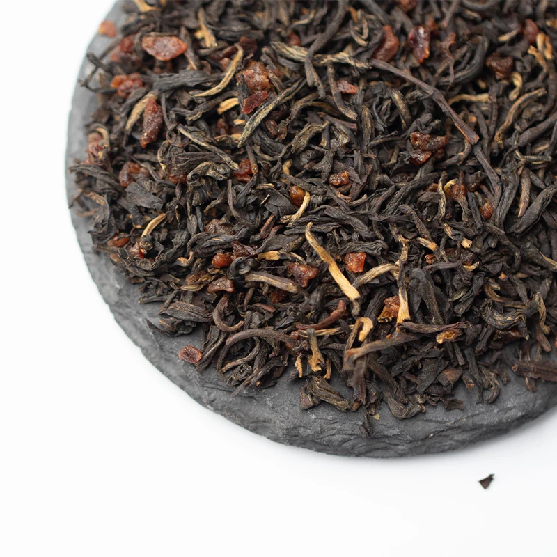 loose fruit tea leaves Lychee Black Tea custom flavored tea dropship