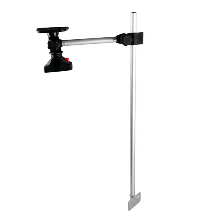 Hot Sale Aluminum Adjustable Canoe Telescoping Fishfinder Stand Fish Finder Mounting Bracket