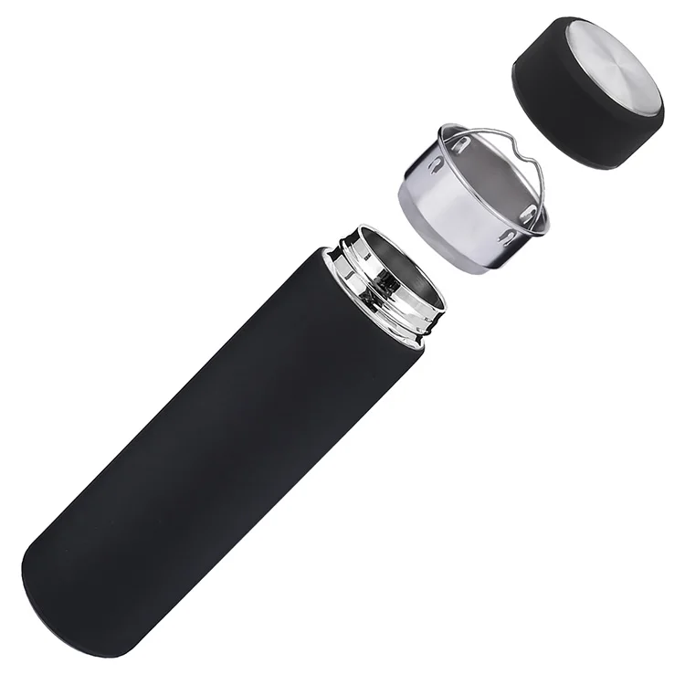 Chinese 500 ml tea strainer infuser stainless steel metal vaccum thermo bottle with tea filter infuser