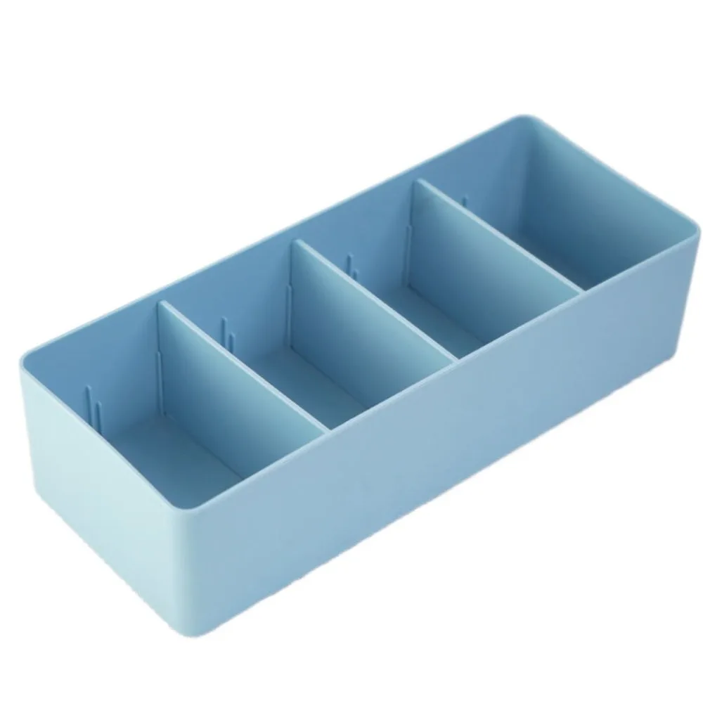 Fashion Plastic Desktop Storage Box Multipurpose Durable Cosmetic Basket Removable Partitions Divided Drawer