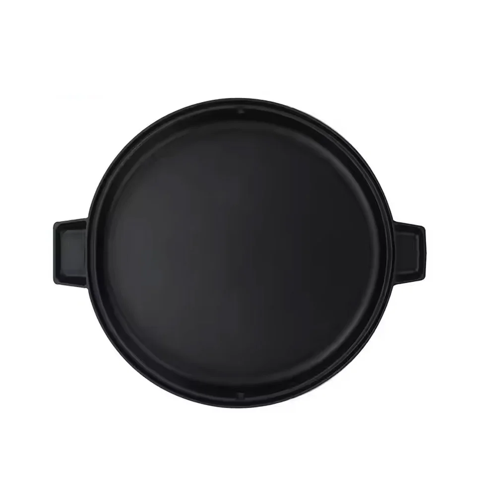 Reversible round Cast Iron BBQ Grill Griddle Double Grill Pan Induction Cooker Applicable Korean Style Roasting Pans