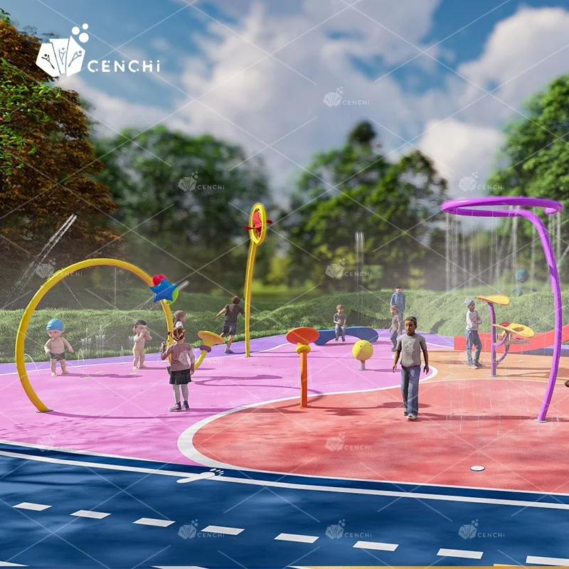 Cenchi splash pad swimming pool water park at home bakcyard commercial hotel spa playground equipment