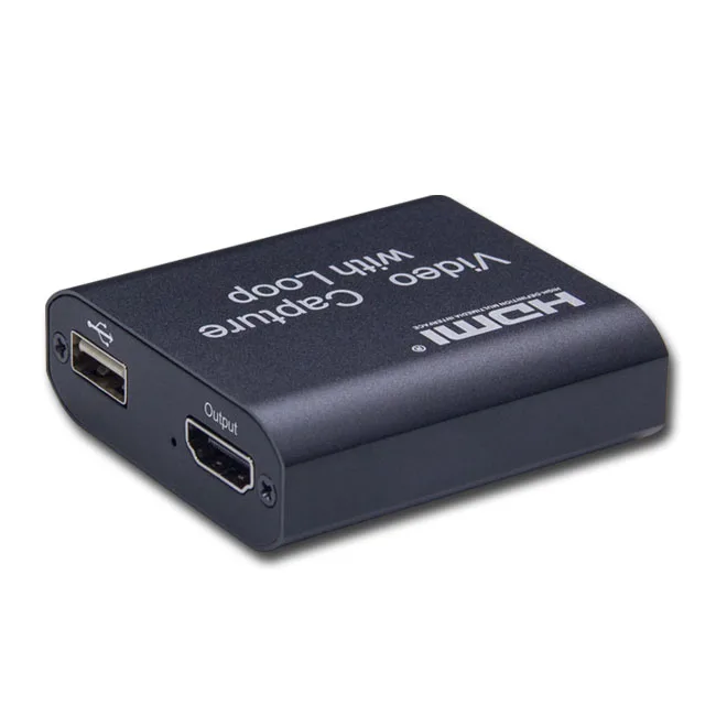 USB Video Capture Card HD to USB 1080 P with HDMI Loop Output