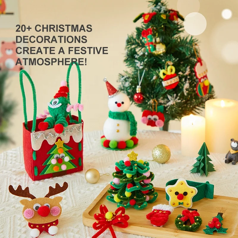 Mideer MD4279/CT4290 wholesale diy creative handmade toy for children Christmas creative handmade toys set