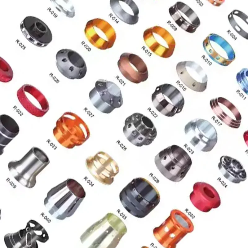 Booney  DIY Fishing Rod Building Components Reelseat Aluminum Trim Rings Customizable Winding Check