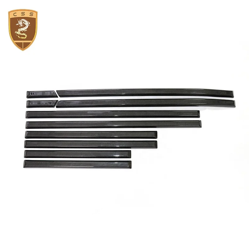 Glossy Black Carbon Fiber G500 Car Door Panel Strip Trim For Mercedes Bens G Class W463