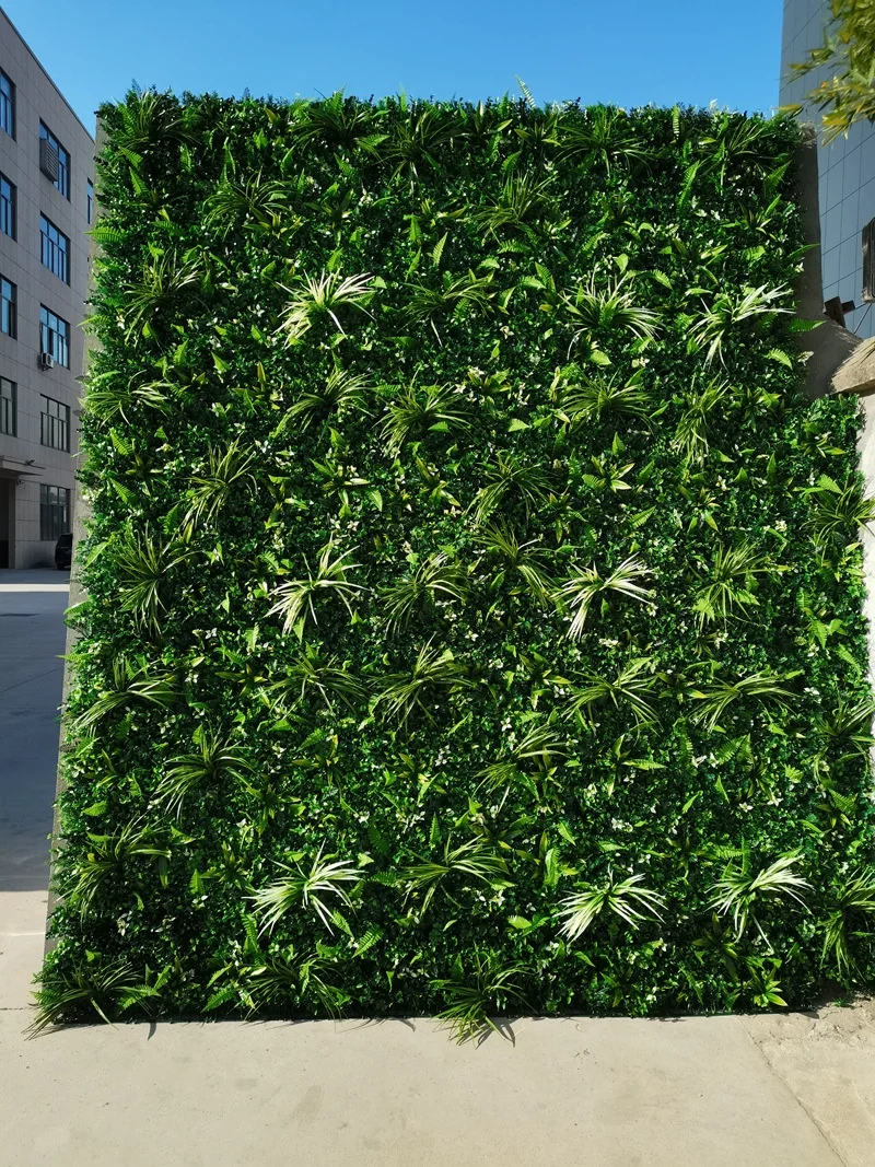 Unique Design Hot Sale Mixed Greenery Trees Home Decoration Wall Panel Made of Artificial Plants
