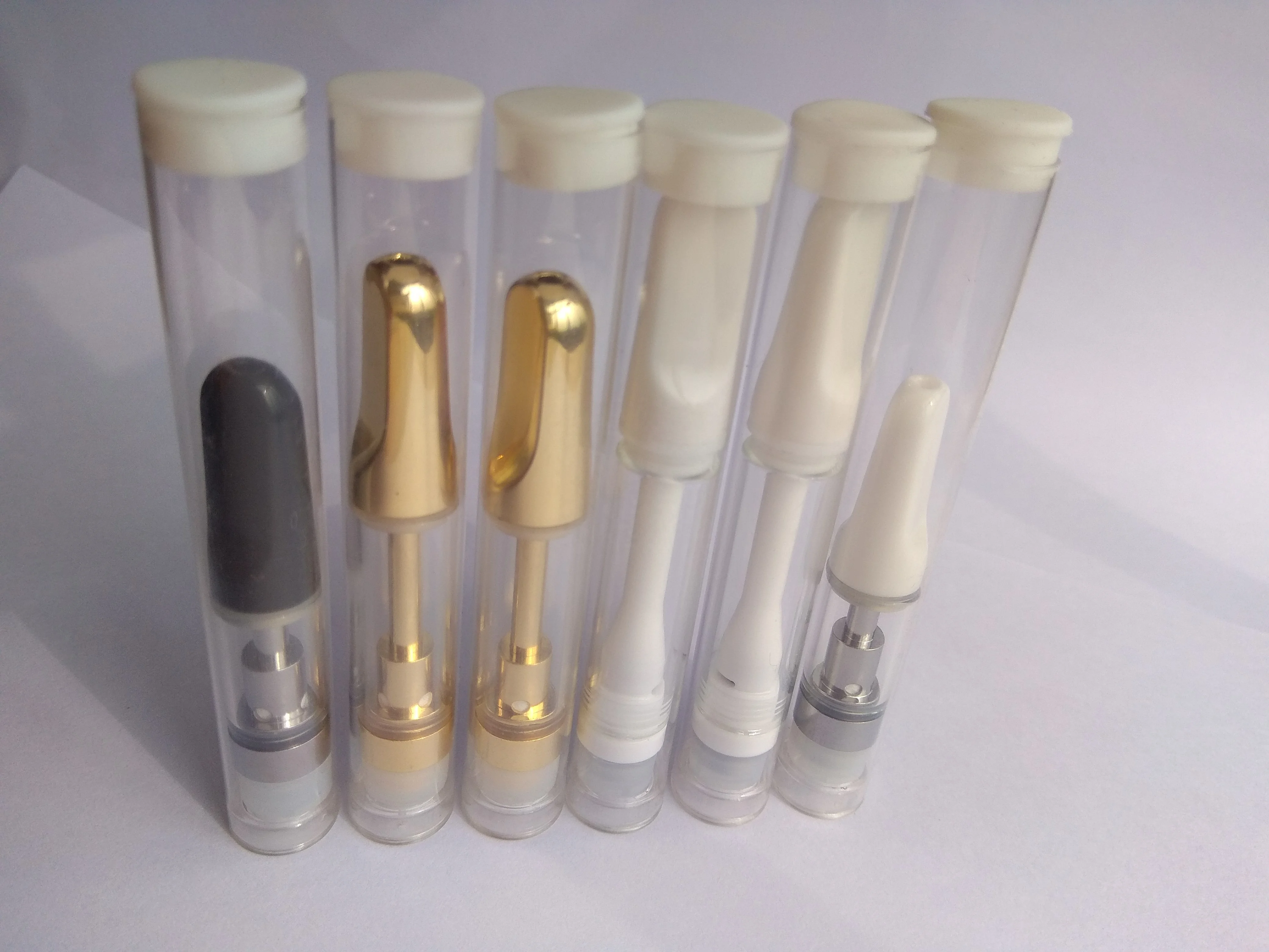  Заказной размер прозрачный vape картридж упаковочная трубка прозрачная ручка