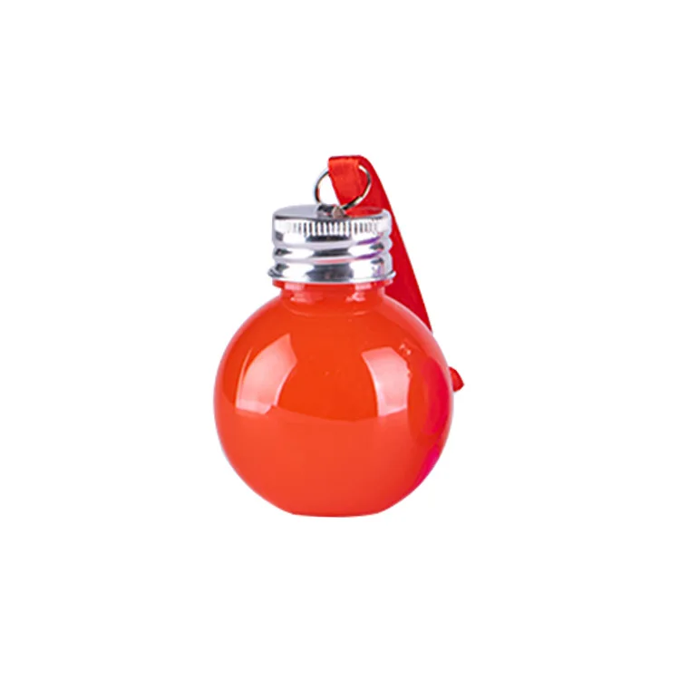 Hot Selling 50ml 100ml 250ml PET Plastic Ball Shape Christmas Tree Ornaments Sphere Bottle Juice Milk Tea Drink Bottle