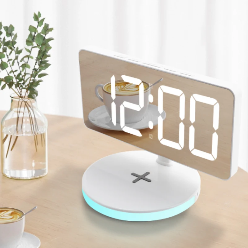Multifunction Digital Alarm Usb With Wireless Charger Clock