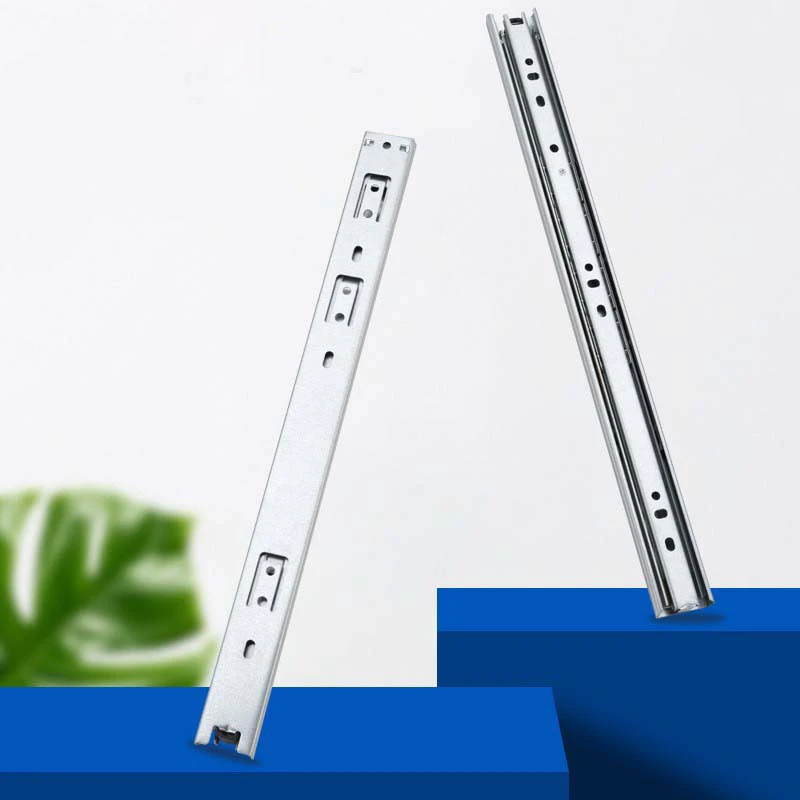 RHETECH New Ball Bearing Furniture Accessories Slide Track Roller Cabinet Pocket Door System Pocket Drawer Slide Rail