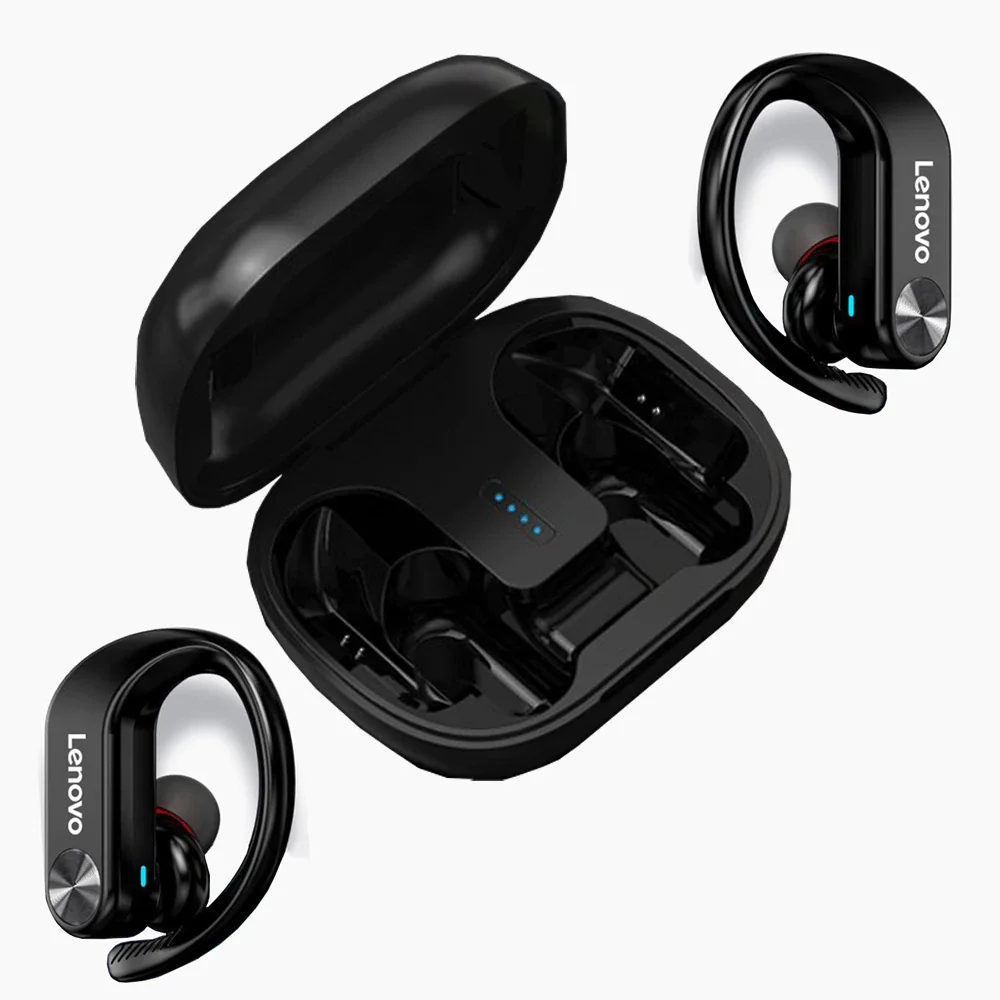 Lenovo LivePods LP7 IPX5 Waterproof Ear-mounted Earphone led earbus headphones Long Battery Life Lenovo LP7